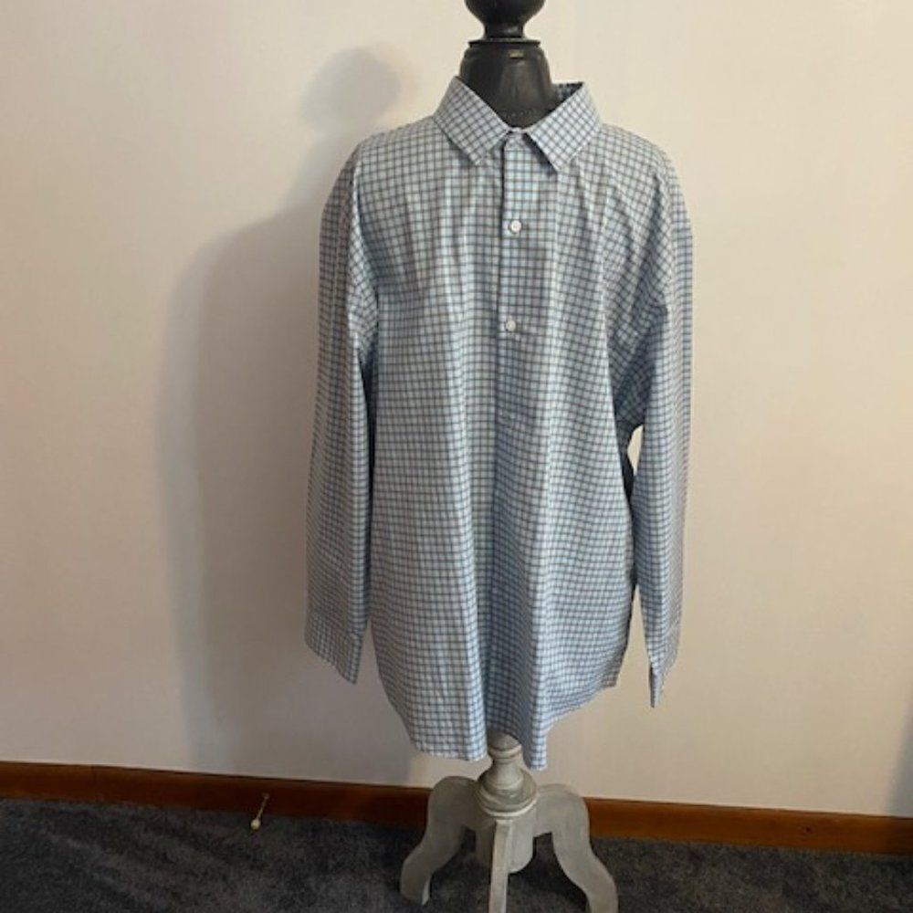 Fairlane & Sons Regular Wrinkle Free Plaid button-down, size XXLS